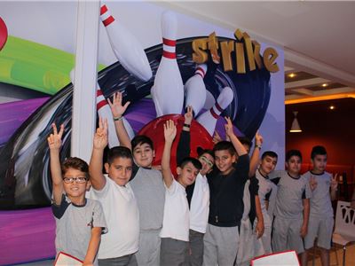 Grade 5 Students at Suleimaniah Go Bowling